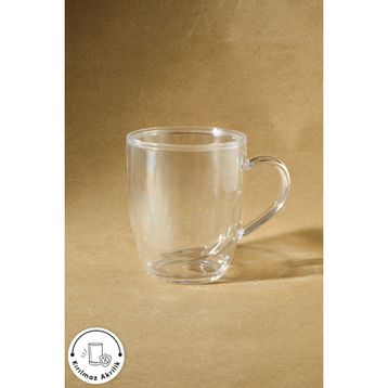 Karaca Karya Akrilik Şeffaf 360 ml Çift Cidarlı Kupa