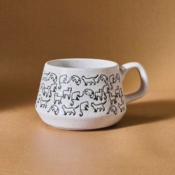 Karaca Kedi Beyaz 450 ml Kupa