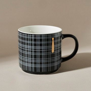 Karaca Kravat 480 ml Siyah Kupa