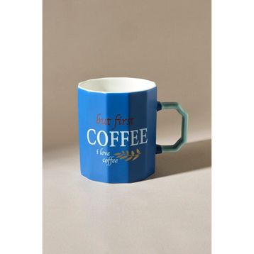 Karaca Latte Coffee Mavi 325 ml Kupa