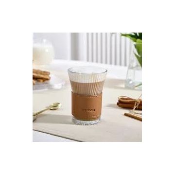 Karaca Leather Cool Touch 210 ml Kahverengi Latte Bardağı