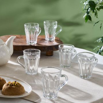 Karaca Leylak 175 ml 6'lı Çay Bardağı Seti