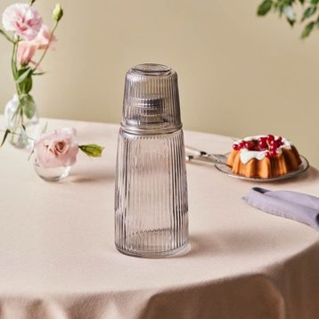 Karaca Lille 1100 ML Gri Başucu Cam Sürahi