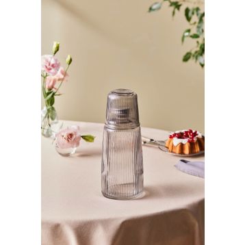 Karaca Lille 1100 ML Gri Başucu Cam Sürahi