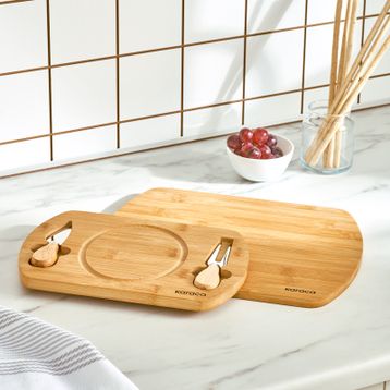 Karaca Lily Bamboo 2'li Pro Kesme ve Sunum Tahtası