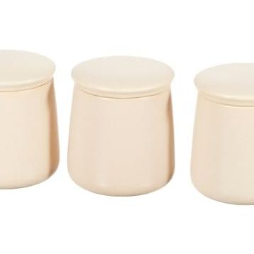 Karaca Lola 3'lü 400 ml Bej Baharat Takımı