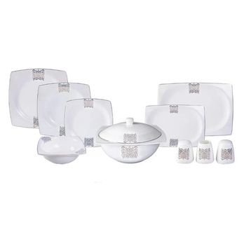 Karaca Lotus Kare Bone Yemek Takımı