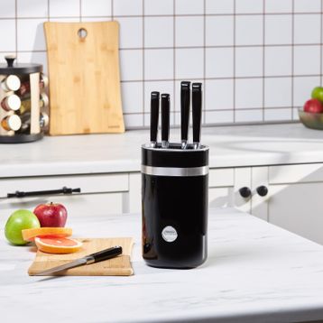 Karaca Mastermaid 6 Parça Standlı Siyah Bıçak Seti