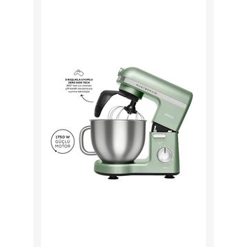 Karaca Mastermaid Chef Pro Çift Kollu 1750 W 5 lt Soft Green Hamur Yoğurma Makinesi