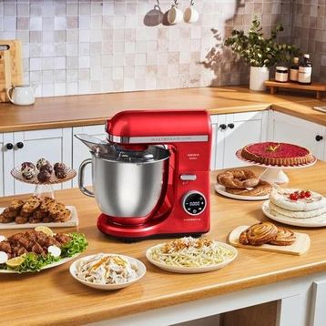 Karaca Mastermaid Chef Ultra D2000 W Dijital Ekranlı 7 lt Imperial Red Hamur Yoğurma Makinesi