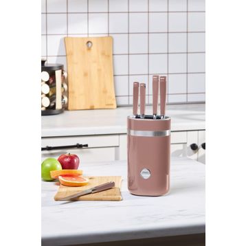 Karaca Mastermaıd Rosegold 6 Parça Standlı Bıçak Seti