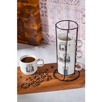 Karaca Melody 4lü 160 ml Standlı Kupa