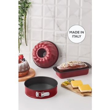 Karaca Multichef Mito Red 3 Parça Kek Kalıbı Seti