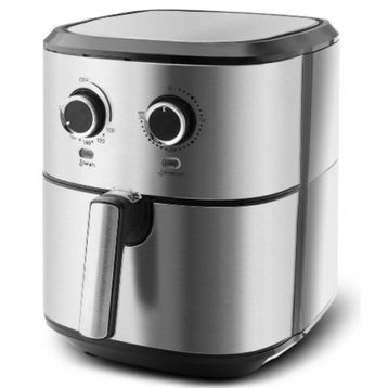 Karaca Multifry Double Pan 5.5 lt XL Inox Airfryer