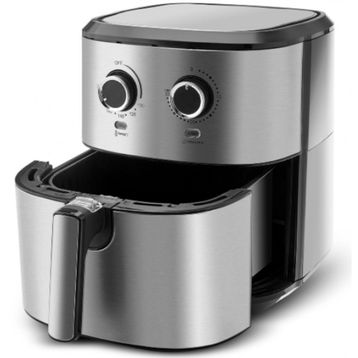 Karaca Multifry Double Pan 5.5 lt XL Inox Airfryer