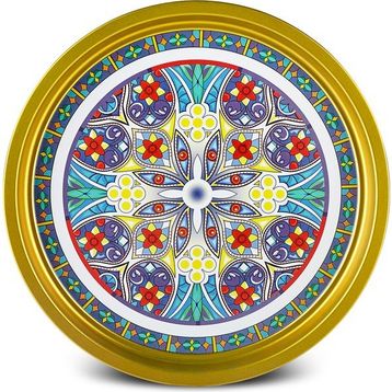 Karaca Napoli 35 cm Metal Yuvarlak Tepsi