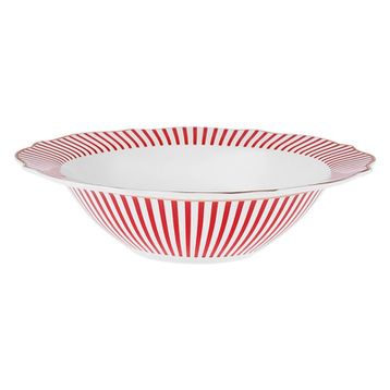 Karaca New Romantic İnce Çizgili 17 cm Kırmızı Kase