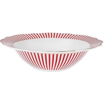 Karaca New Romantic İnce Çizgili 17 cm Kırmızı Kase
