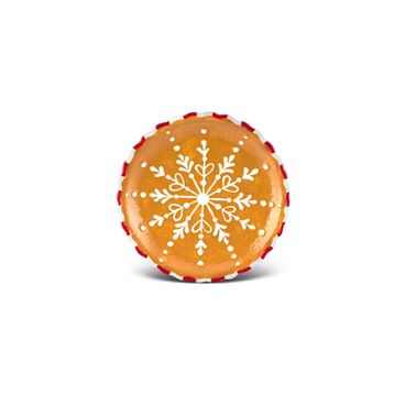 Karaca New Year Yılbaşı Gingerbread 20 cm Pasta Tabağı