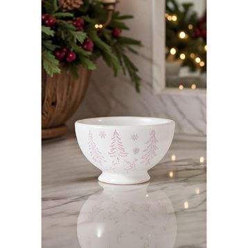 Karaca New Year Yılbaşı Snowy 14 cm Beyaz Kase