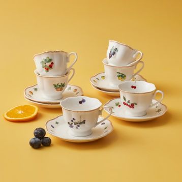 Karaca Nostalji 6 Kişilik 80 ml Kahve Fincan Takımı
