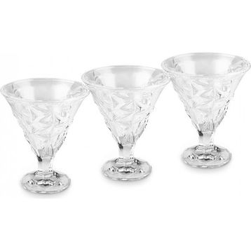 Karaca Pamela 215 ml 3 Parça Cam Dondurmalık