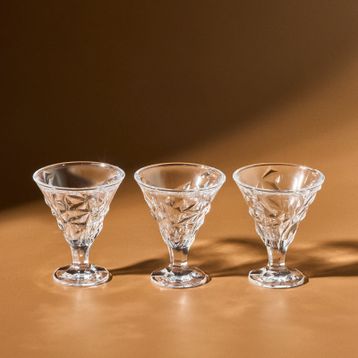 Karaca Pamela 215 ml 3 Parça Cam Dondurmalık