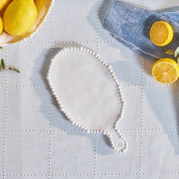Karaca Perla 28 cm Beyaz Melamin Peynir Tabağı