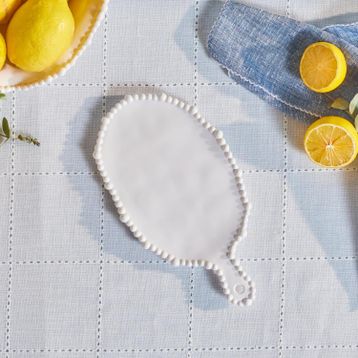 Karaca Perla 28 cm Beyaz Melamin Peynir Tabağı