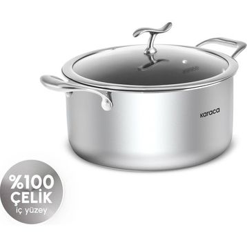 Karaca Plasma Steel 316+3PLY 22 cm Tencere