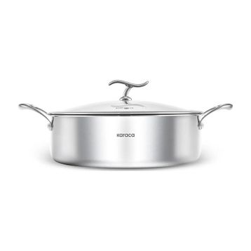 Karaca Plasma Steel 316+3PLY 28 cm Karnıyarık Tencere