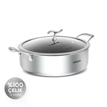 Karaca Plasma Steel 316+3PLY 28 cm Karnıyarık Tencere