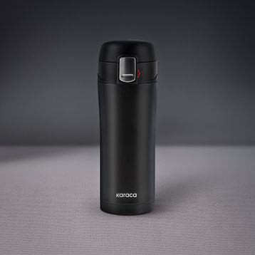 Karaca Pluton Çelik Sızdırmaz 350 ml Siyah Termos