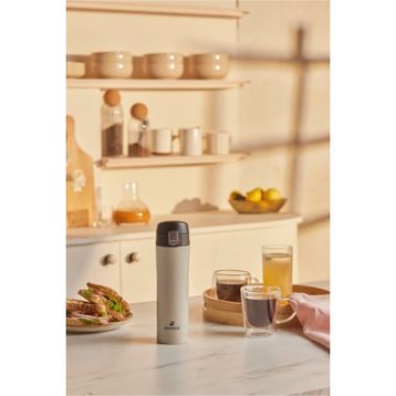 Karaca Pluton Çelik Sızdırmaz 450 ml Krem Termos