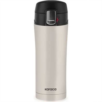 Karaca Pluton Çelik Sızdırmaz 450 ml Krem Termos