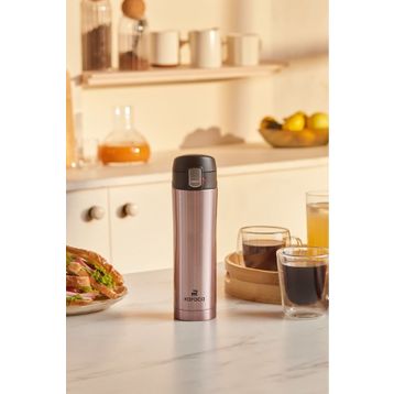 Karaca Pluton Çelik Sızdırmaz 450 ml Rose Gold Termos