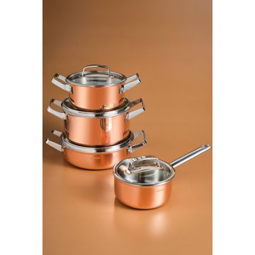 Karaca Power Steel 316+ 3Ply Galileo 8 Parça Çelik Tencere Seti