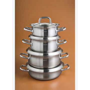 Karaca Power Steel 316+ 3Ply Spirit İndüksiyon Tabanlı 8 Parça Çelik Tencere Seti