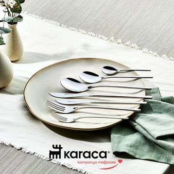 Karaca Premium View Platin 12 Kişilik 84 Parça Çatal Kaşık Bıçak Takımı