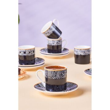 Karaca Rabat 6 Kişilik 90 ml Kahve Fincanı