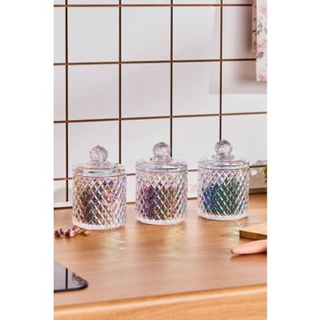 Karaca Robby 350 ML Lüsterli 3'lü Baklava Desenli Baharat Takımı