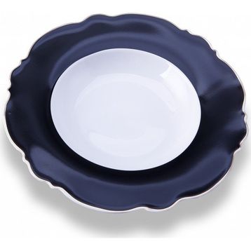 Karaca Romantic Siyah Çukur Tabak