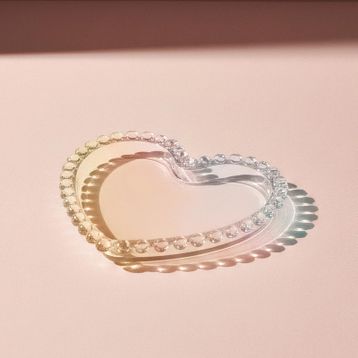 Karaca Rory Kalp Cam 18 cm Pasta Tabağı