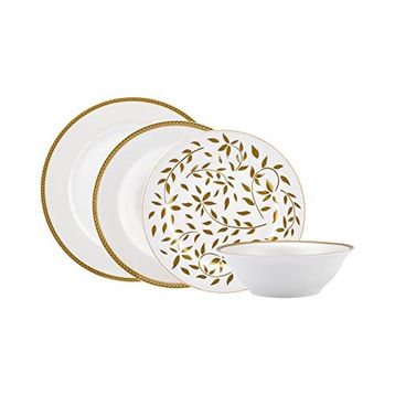 Karaca Roseanne Gold 24 Parça 6 Kişilik Porselen Yemek Takımı
