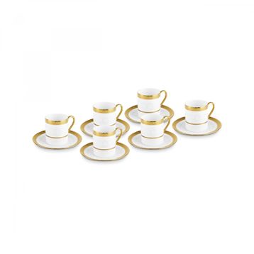 Karaca Royal Bone Victoria 90 ml 6 Kişilik Kahve Fincanı