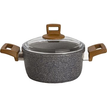 Karaca Silver Stone Bio Granit 24 cm Derin Tencere