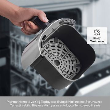 Karaca Smart Cook Compact 2.2 lt 2 Kişilik Ruby Airfryer