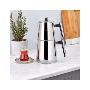 Karaca Space Maxi PowerSteel Pro 316+ Çelik Çaydanlık Takımı