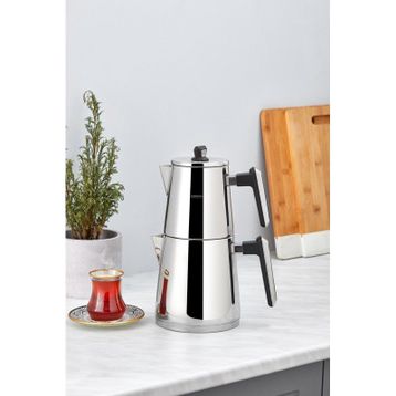 Karaca Space Maxi PowerSteel Pro 316+ Çelik Çaydanlık Takımı