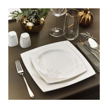 Karaca Square Bone Together Alone 60 Parça 12 Kişilik Yemek Takımı